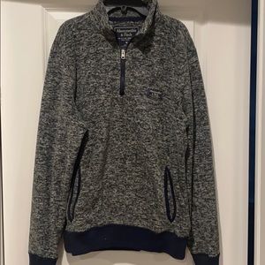 Abercrombie & Fitch quarter zip, fleece sweatshirt